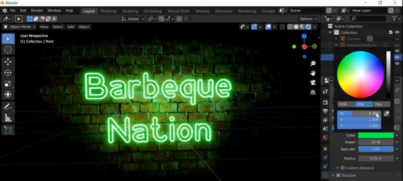 How to make a neon sign in blender - Reels Custom