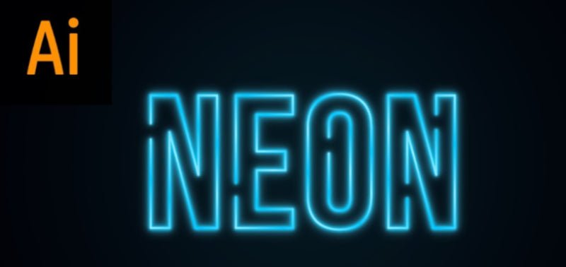 How to make a neon sign in illustrator - Reels Custom