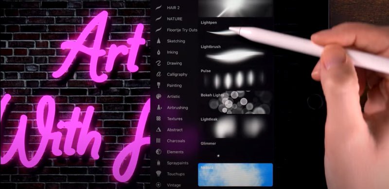 How To Make A Neon Sign In Procreate - Reels Custom