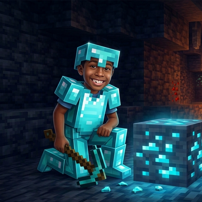 Explore the Minecraft world