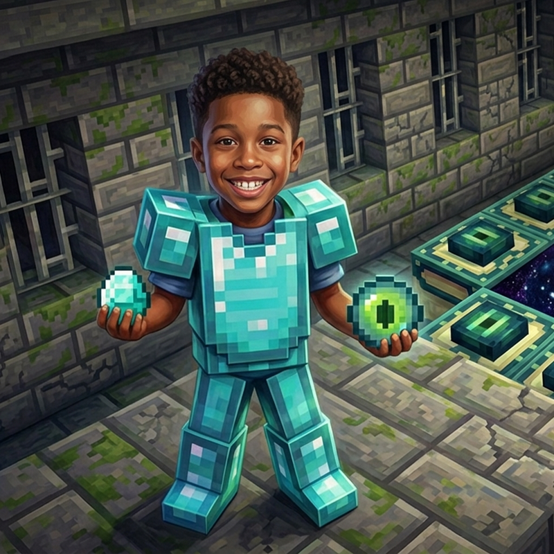 Explore the Minecraft world
