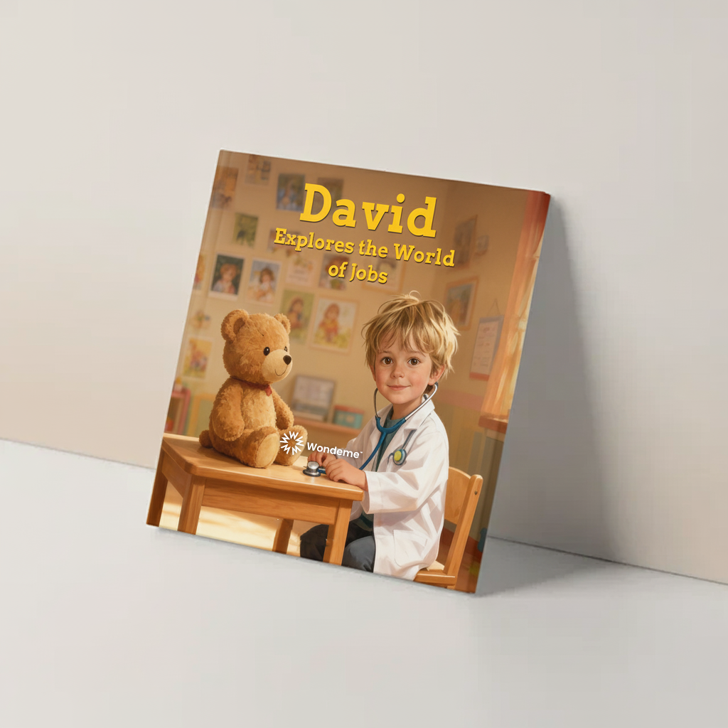 Boy Explores the World of Jobs