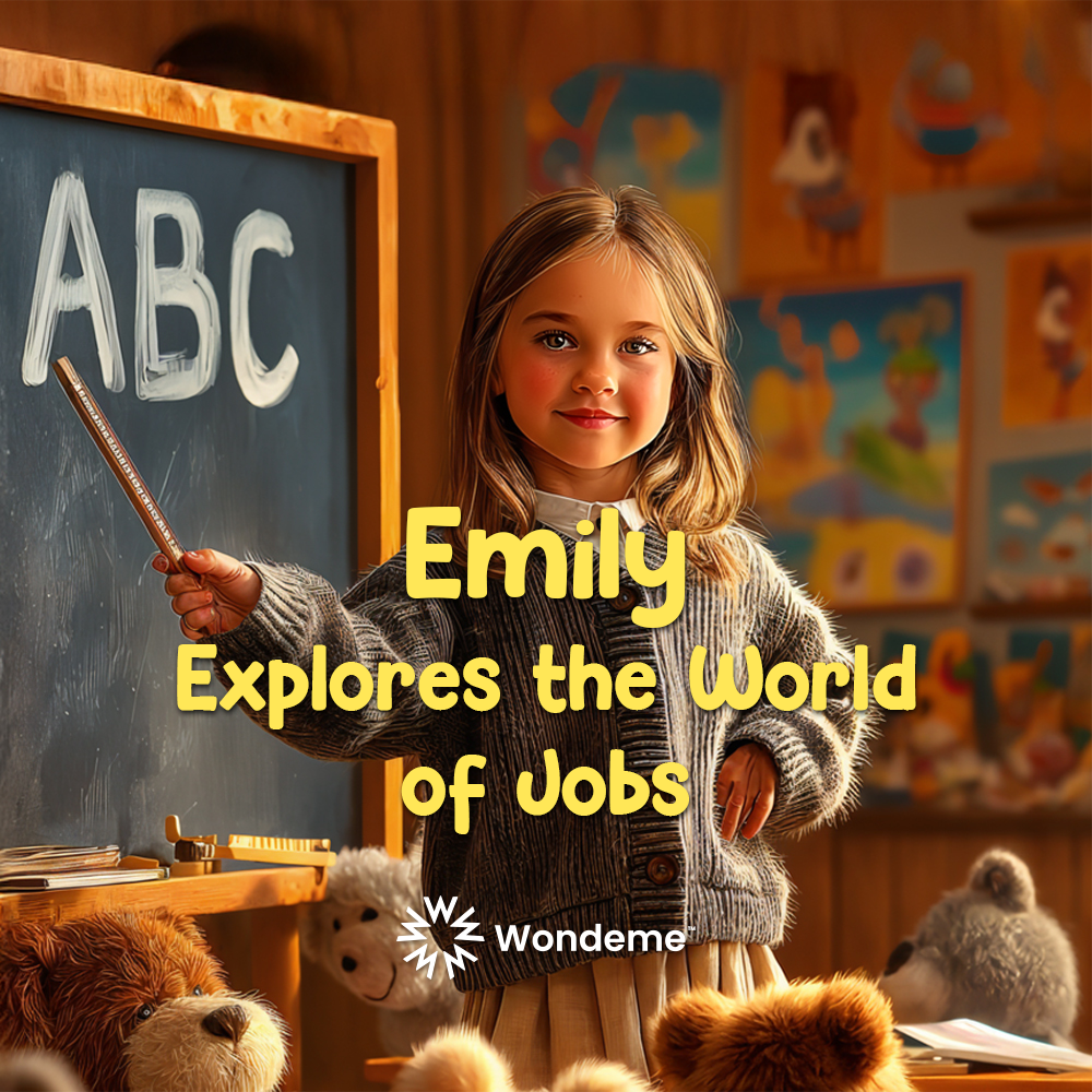 Girl Explores the World of Jobs