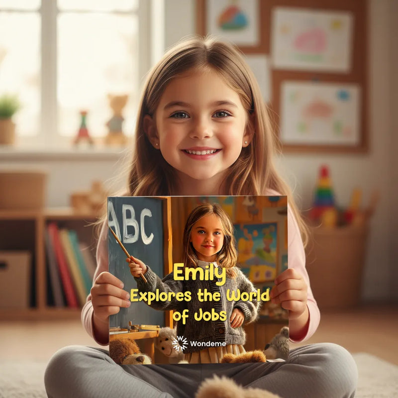 Girl Explores the World of Jobs