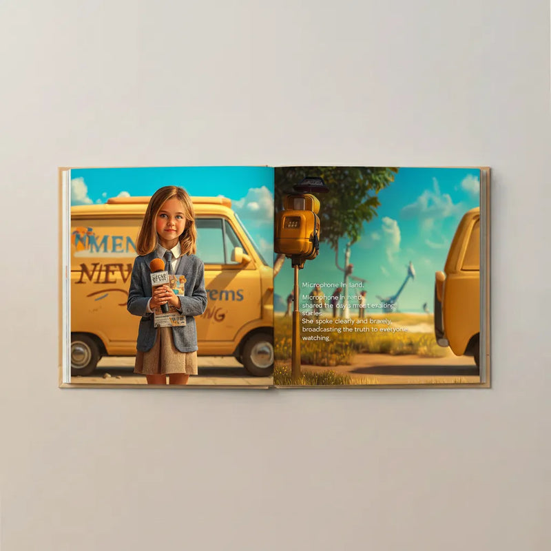 Girl Explores the World of Jobs