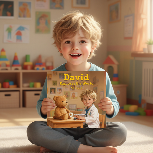 Boy Explores the World of Jobs