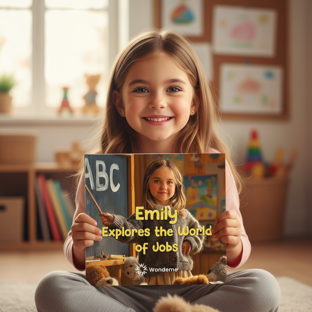 Girl Explores the World of Jobs