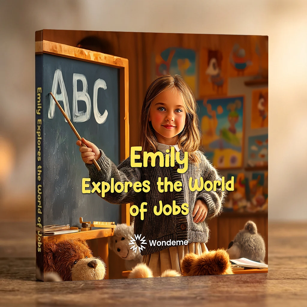 Girl Explores the World of Jobs